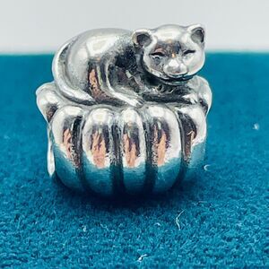 Pandora Cozy Cat Bead 791192 Authentic 925 ALE New Old Stock Sterling Silver